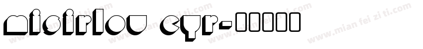 Misirlou Cyr字体转换